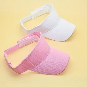 2pcs Outdoor Sports UV Protection Sun Visor Caps, Ideal For Teens, Dual Color Combo, Travel Accessory